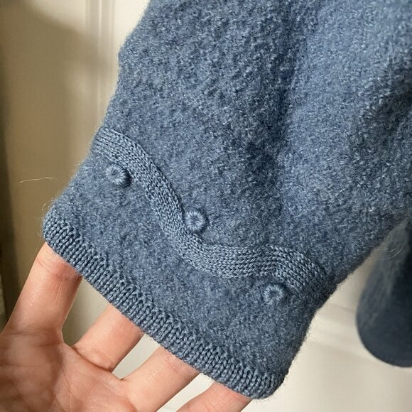 Vintage D'allairds Cardigan‎ Womens XL Boiled Wool Knit Granny Cottagecore - Picture 4 of 11